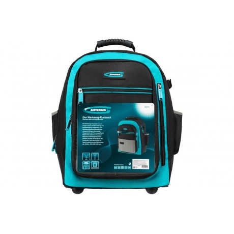 Рюкзак для инструмента, 440х350х250мм, выдвижная рукоятка, колеса Gross - фото 18