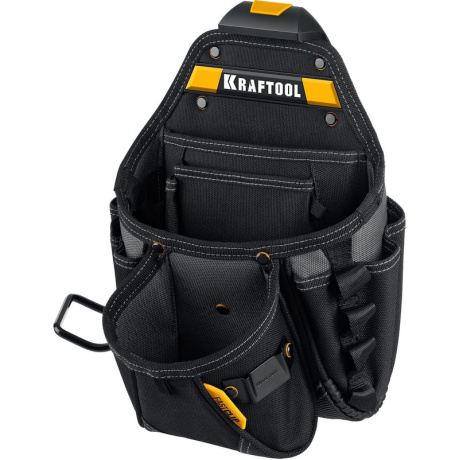 Пояс монтажника Kraftool KBS-3L 38761, 2 большие сумки - фото 4