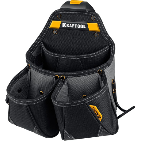 Пояс монтажника Kraftool KBS-3L 38761, 2 большие сумки - фото 6