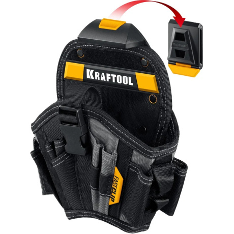 Кобура для шуруповерта с быстросъёмным креплением FastClip Kraftool KH-17 38768, большая