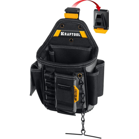 Поясная сумка с быстросъёмным креплением FastClip Kraftool KP-13E 38772, 280 ? 200 мм