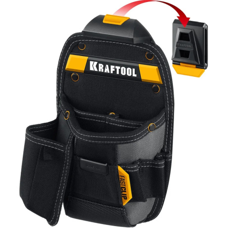Поясная сумка с быстросъёмным креплением FastClip Kraftool KP-8 38776, 170 ? 260 мм