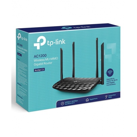 Wi-Fi роутер TP-LINK Archer C6 черный - фото 4