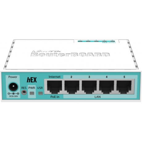 Маршрутизатор MikroTik hEX RB750Gr3 белый - фото 1