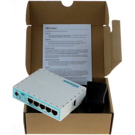 Маршрутизатор MikroTik hEX RB750Gr3 белый - фото 9