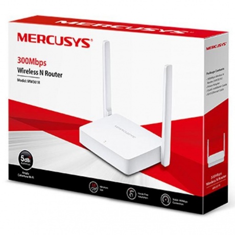 Wi-Fi роутер Mercusys MW301R белый - фото 8