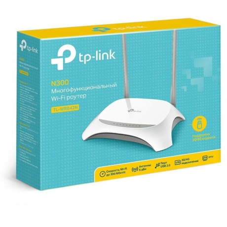 Wi-Fi роутер TP-Link TL-WR842N белый - фото 5
