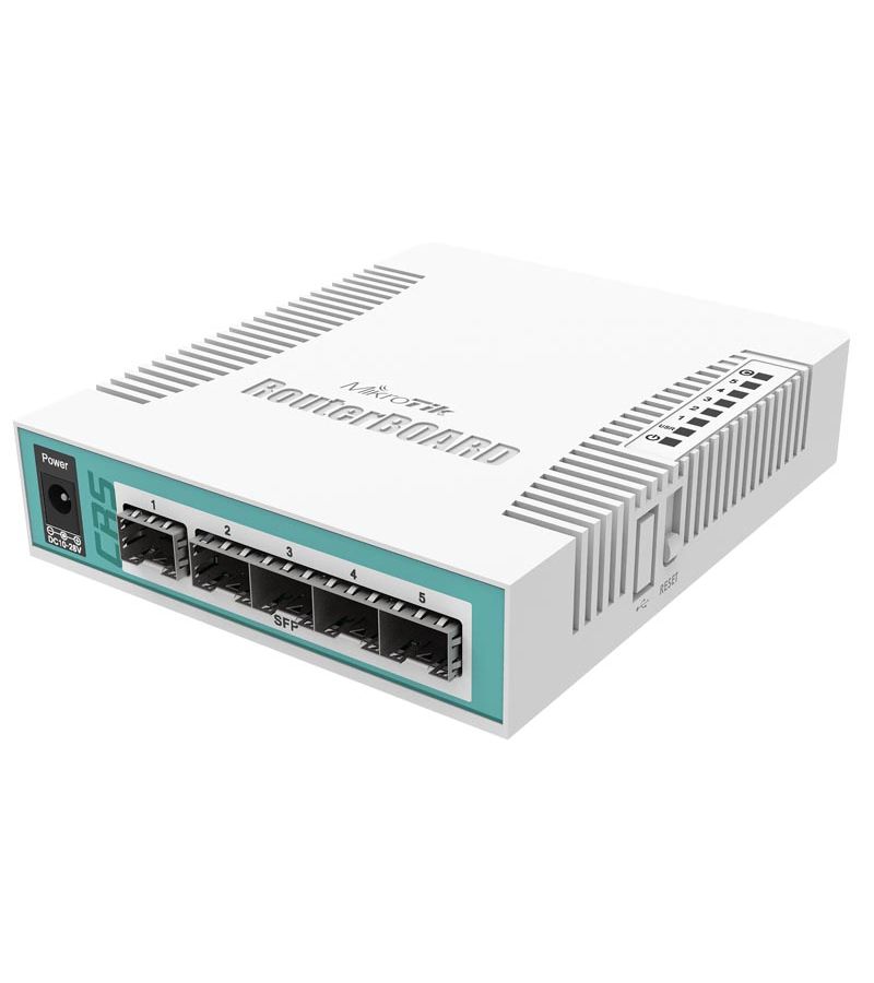 Маршрутизатор MikroTik Cloud Router Switch CRS106-1C-5S маршрутизатор mikrotik cloud core router ccr1009 7g 1c 1s pc