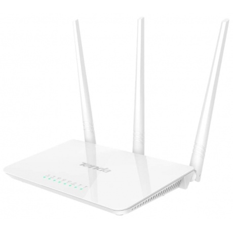 Wi-Fi роутер Tenda F3 белый - фото 2