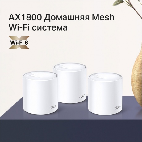 Wi-Fi-система TP-Link Deco X20 (DECO X20(3-PACK)) белый - фото 4