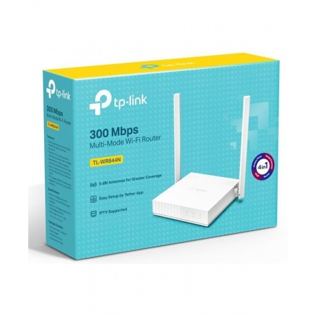Wi-Fi роутер TP-Link TL-WR844N белый - фото 4