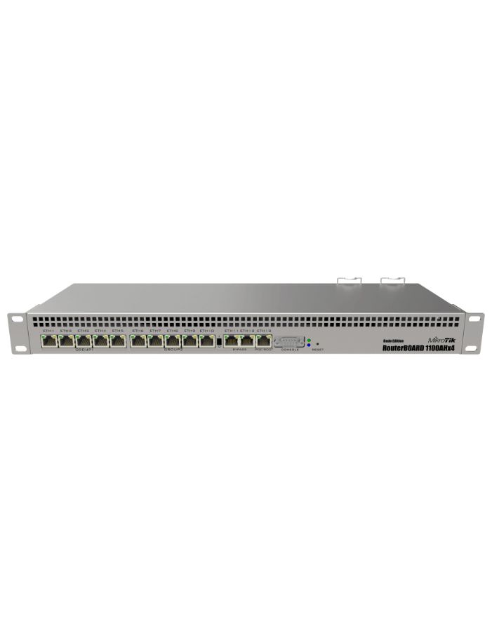 Маршрутизатор MikroTik RouterBOARD 1100AHx4 (RB1100X4) беспроводной маршрутизатор mikrotik routerboard rb1100x4