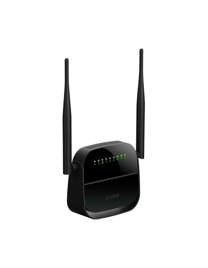 Wi-Fi роутер D-Link DSL-2750U/R1A черный беспроводной маршрутизатор d link dsl 2750u adsl2 черный dsl 2750u r1a