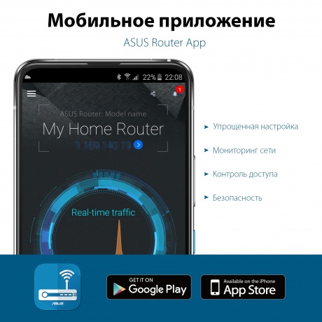 Wi-Fi роутер Asus RT-AX53U - фото 7
