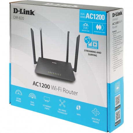Wi-Fi роутер D-Link DIR-820/RU/A1A - фото 12