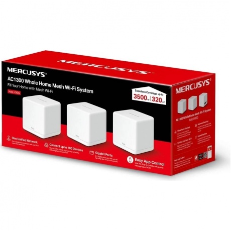 Wi-Fi роутер Mercusys Halo H30G(3-pack) - фото 11