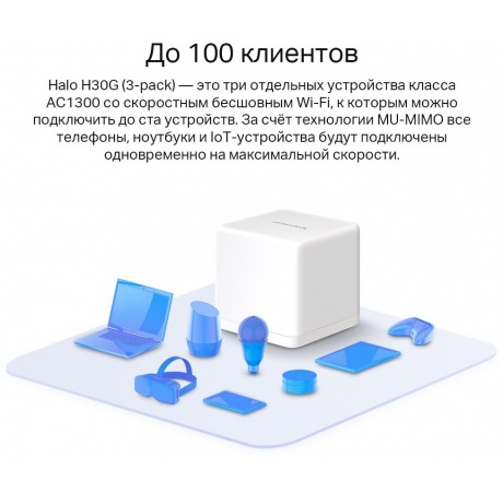 Wi-Fi роутер Mercusys Halo H30G(3-pack) - фото 7