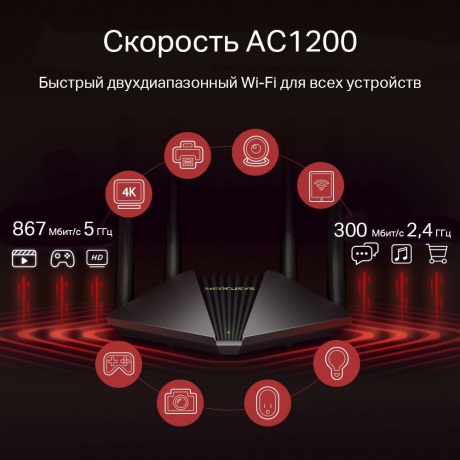 Wi-Fi роутер Mercusys MR1200G - фото 3
