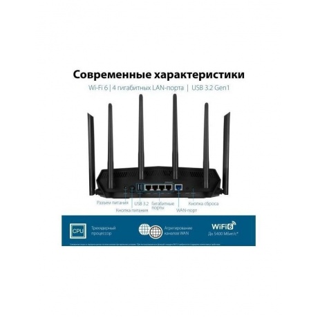 Wi-Fi роутер ASUS TUF Gaming AX5400 - фото 18