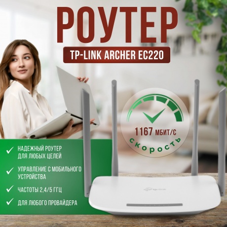 Wi-Fi роутер TP-LINK EC220-G5 - фото 5