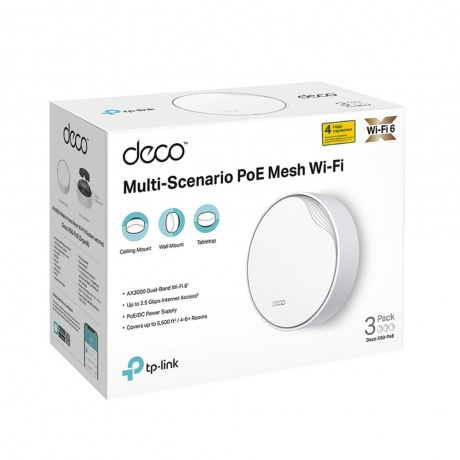 Wi-Fi система TP-Link Deco X50-PoE(3-pack) - фото 3