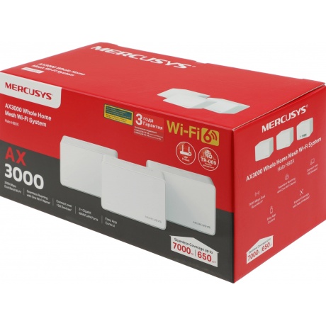 Wi-Fi система Mercusys Halo H80X(3-pack) - фото 12