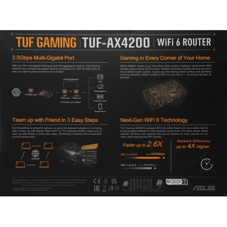 Mesh Wi-Fi система ASUS TUF-AX4200 - фото 21