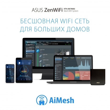 Mesh Wi-Fi система ASUS XT9(B-1-PK) - фото 10