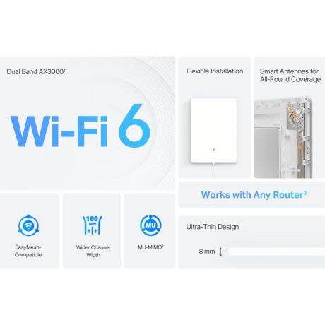 Маршрутизатор TP-Link AX3000 Wi-Fi 6 Air (Archer Air E5) - фото 8