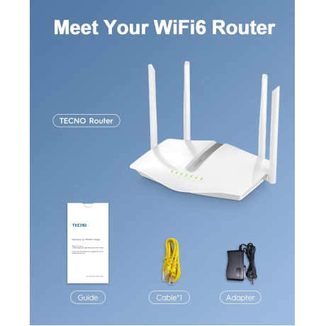 Wi-Fi роутер Tecno AX1800 - фото 8