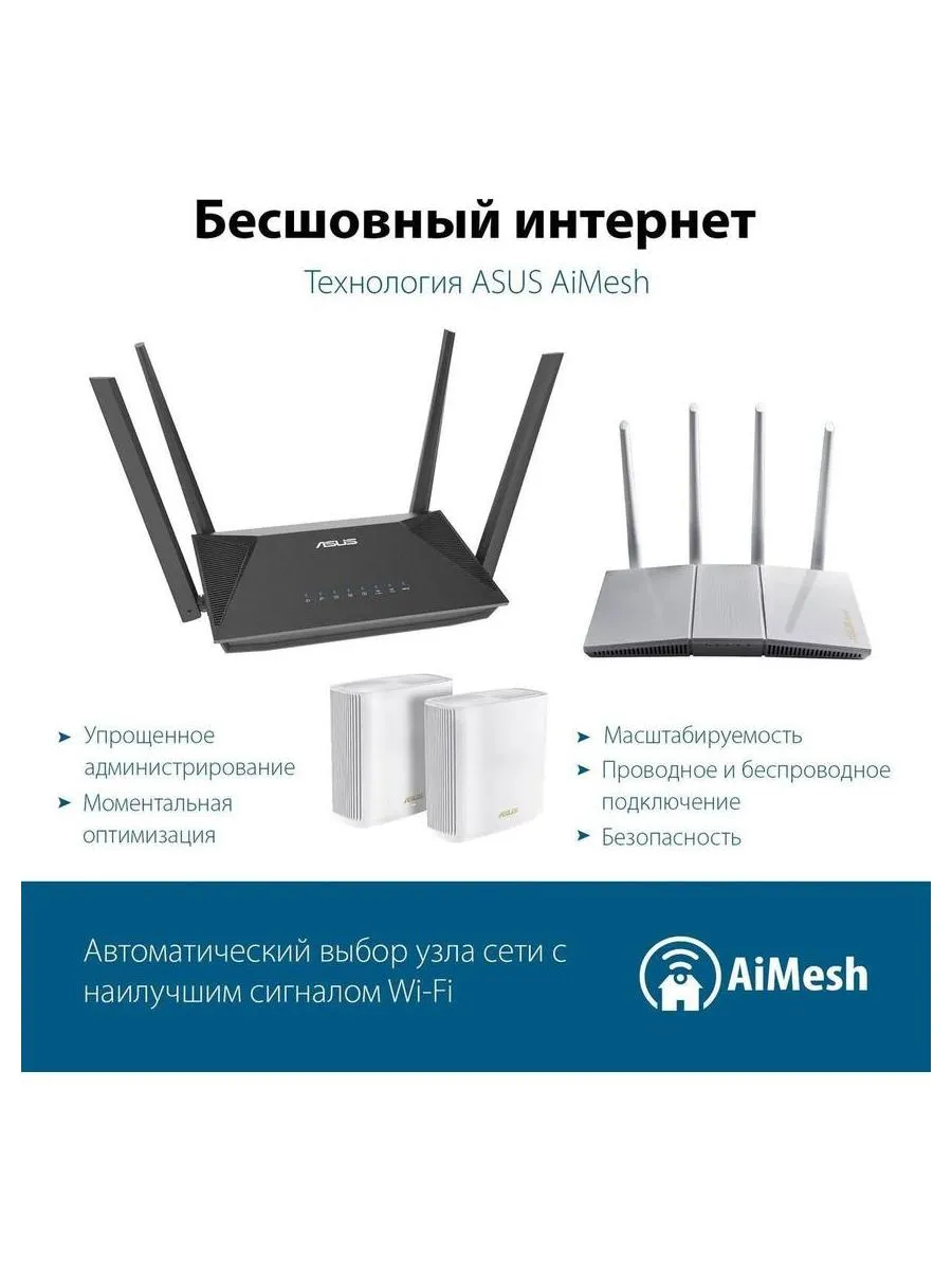 Wi-Fi роутер Asus RT-AX52, черный - фото 13