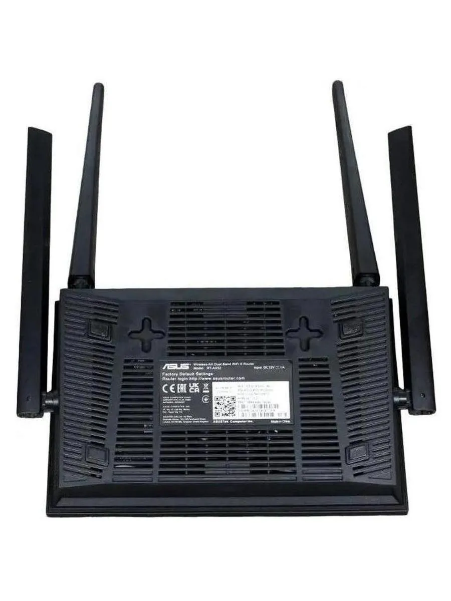 Wi-Fi роутер Asus RT-AX52, черный - фото 5