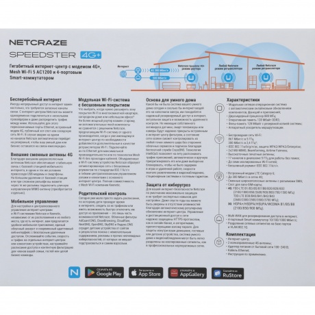 Wi-Fi роутер Netcraze Speedster 4G+ (NC-2911) - фото 13