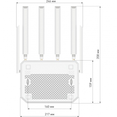 Wi-Fi роутер Netcraze Hero 5G (NC-4110) - фото 5