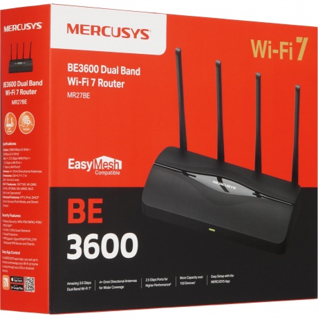 Роутер Wi-Fi Mercusys MR27BE - фото 15