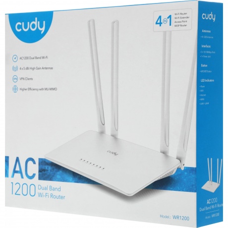 Wi-Fi роутер Cudy WR1200 - фото 14
