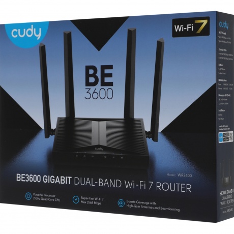 Wi-Fi роутер Cudy WR3600 - фото 11