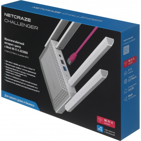 Wi-Fi роутер Netcraze Challenger (NC-3910) - фото 9