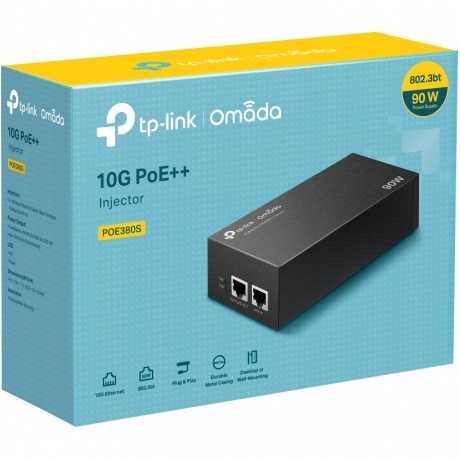 PoE инжектор TP-link Omada POE380S - фото 3
