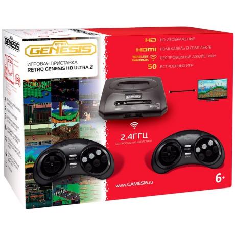 Игровая консоль SEGA Retro Genesis HD Ultra 2 (50 встроенных игр) - фото 2