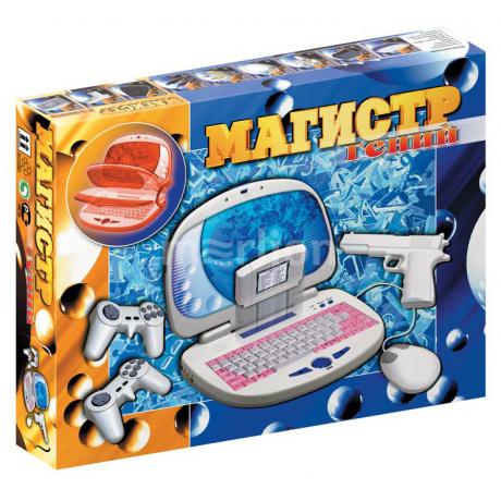 Игровая консоль Dendy Магистр Гений белый (+Кабель AV, Джойстик 8-bit 9р- 2шт, Обучающий Картридж 8-bit, мышь) - фото 1