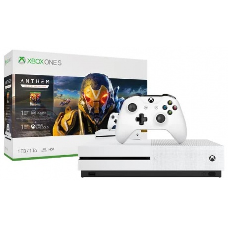 Игровая консоль Xbox One S 1Tb (ANTHEM: Legion of Dawn Edition. 1-Month Xbox Gold and 1-Month Game Pass Trial) - фото 6