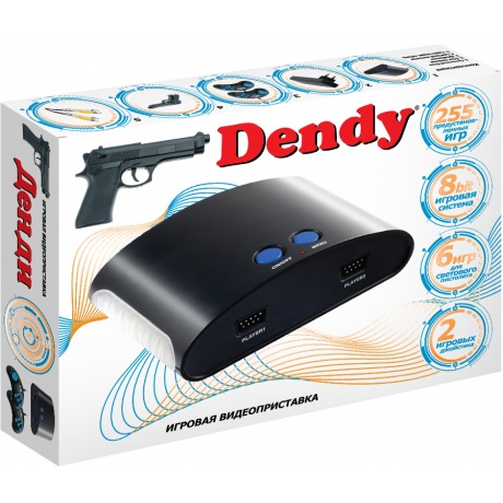Игровая консоль Dendy черный (55 игр + контроллер) - фото 2