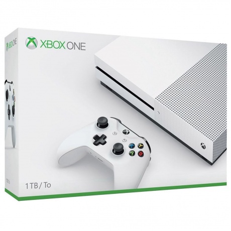 Игровая консоль Microsoft Xbox One S белый (+ Resident Evil 2) - фото 1