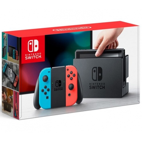 Консоль игровая Nintendo Switch New неоновый синий / неоновый красный (045496452643) - фото 2