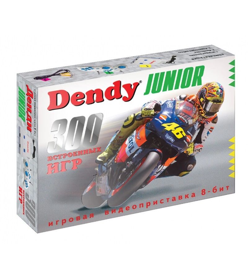 Игровая приставка Dendy Junior (300 встроенных игр) игровая приставка max 688 встроенных игр чёрная