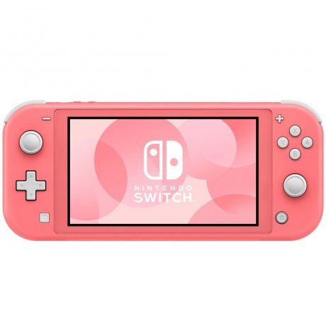 Игровая приставка Nintendo Switch Lite Coral Pink + Animal Crossing New Horizons + Nso - фото 1
