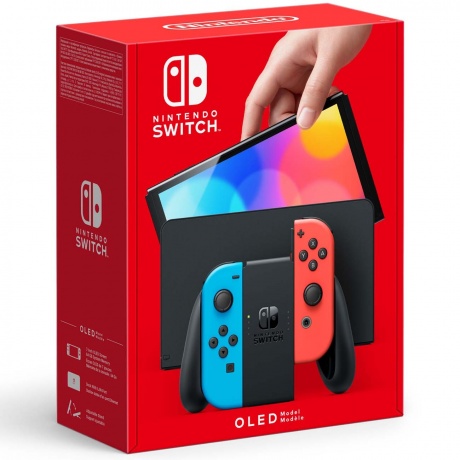 Игровая приставка Nintendo Switch OLED (blue/red) - фото 4