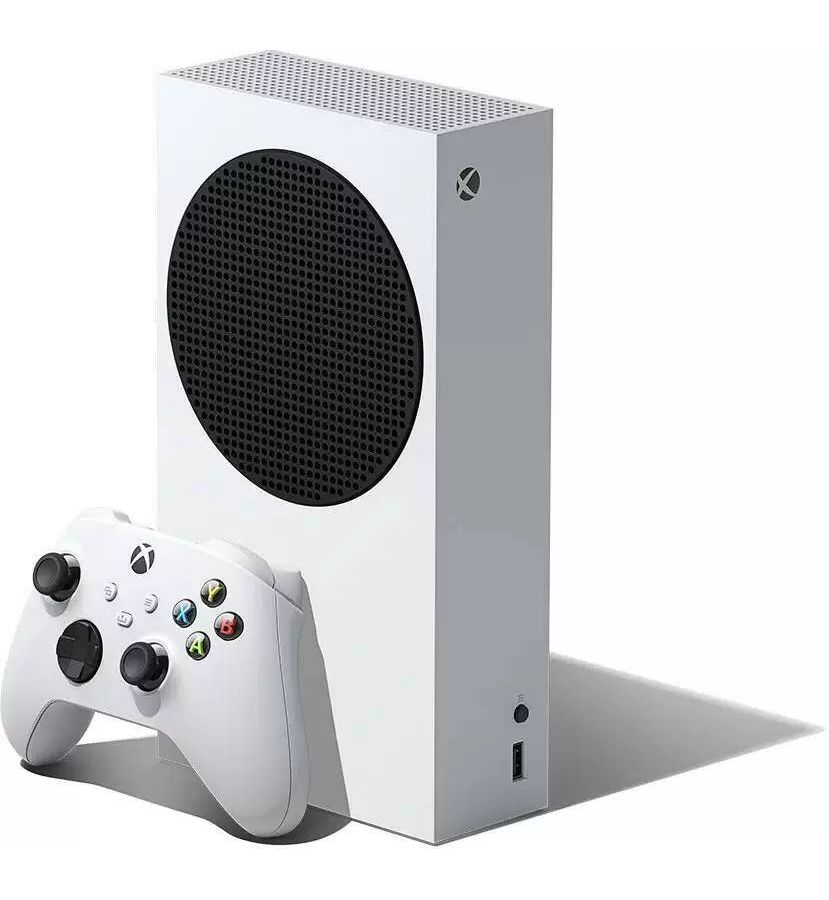 Игровая приставка Microsoft Xbox Series S 512 ГБ SSD белый/черный отличное состояние