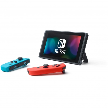 Игровая приставка Nintendo Switch Oled Neon Red-Blue - фото 6